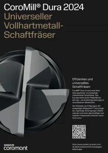 CoroMill Dura 2024 Universeller Vollhartmetall-Schaftfräser